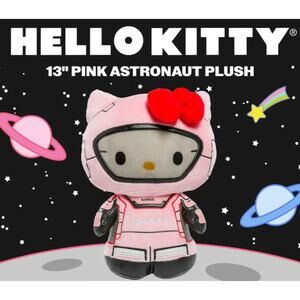 NEW Hello Kitty in a Pink Kawaii Astronaut Plush Halloween Costume